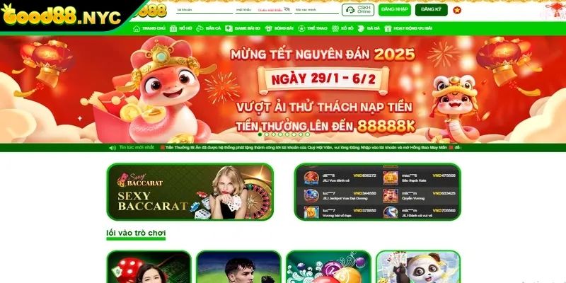 Không vào được trang chủ